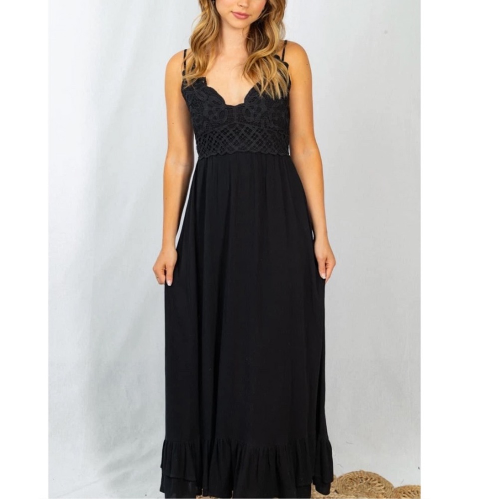 Crochet maxi dress